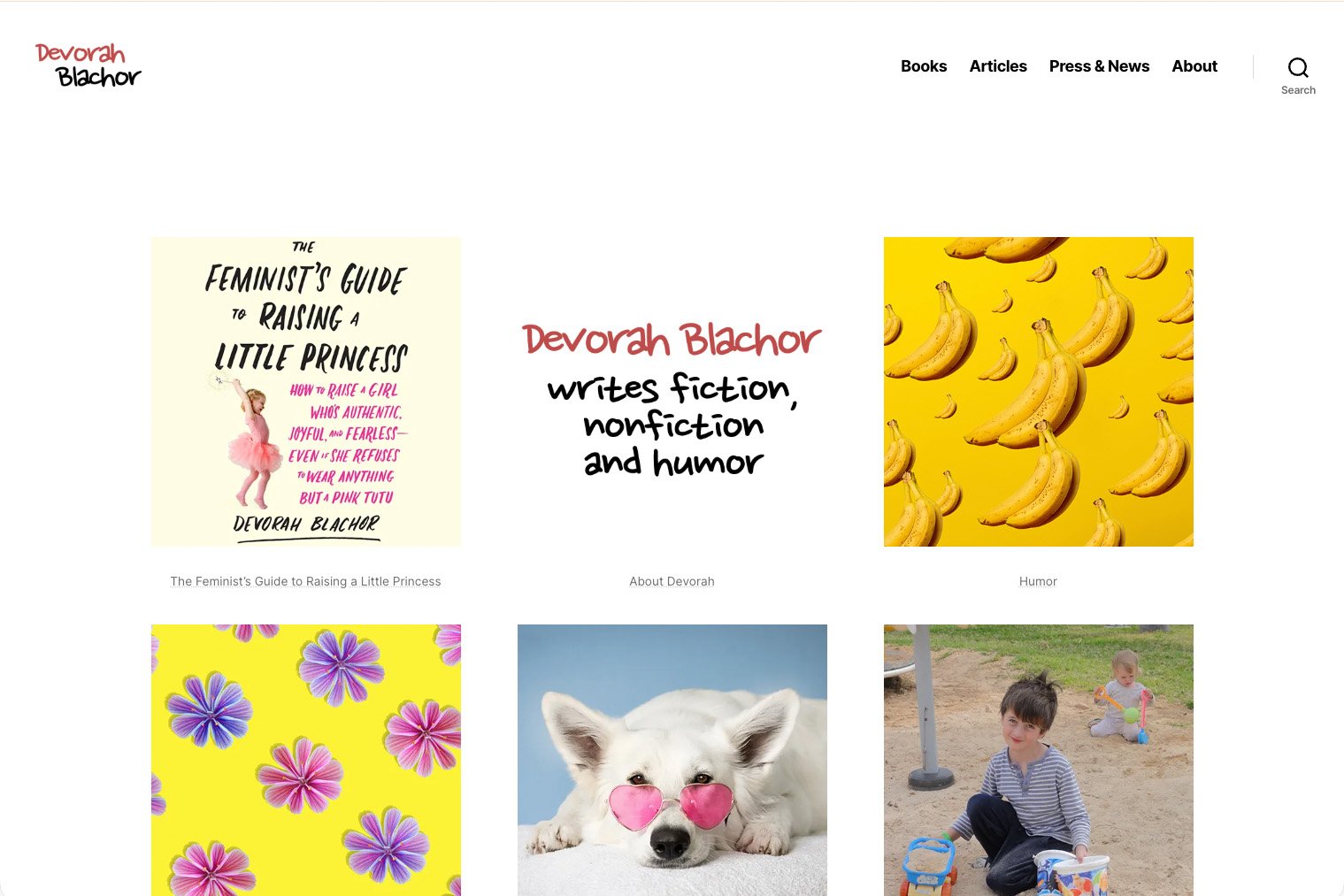 Devorah Blachor — site screenshot