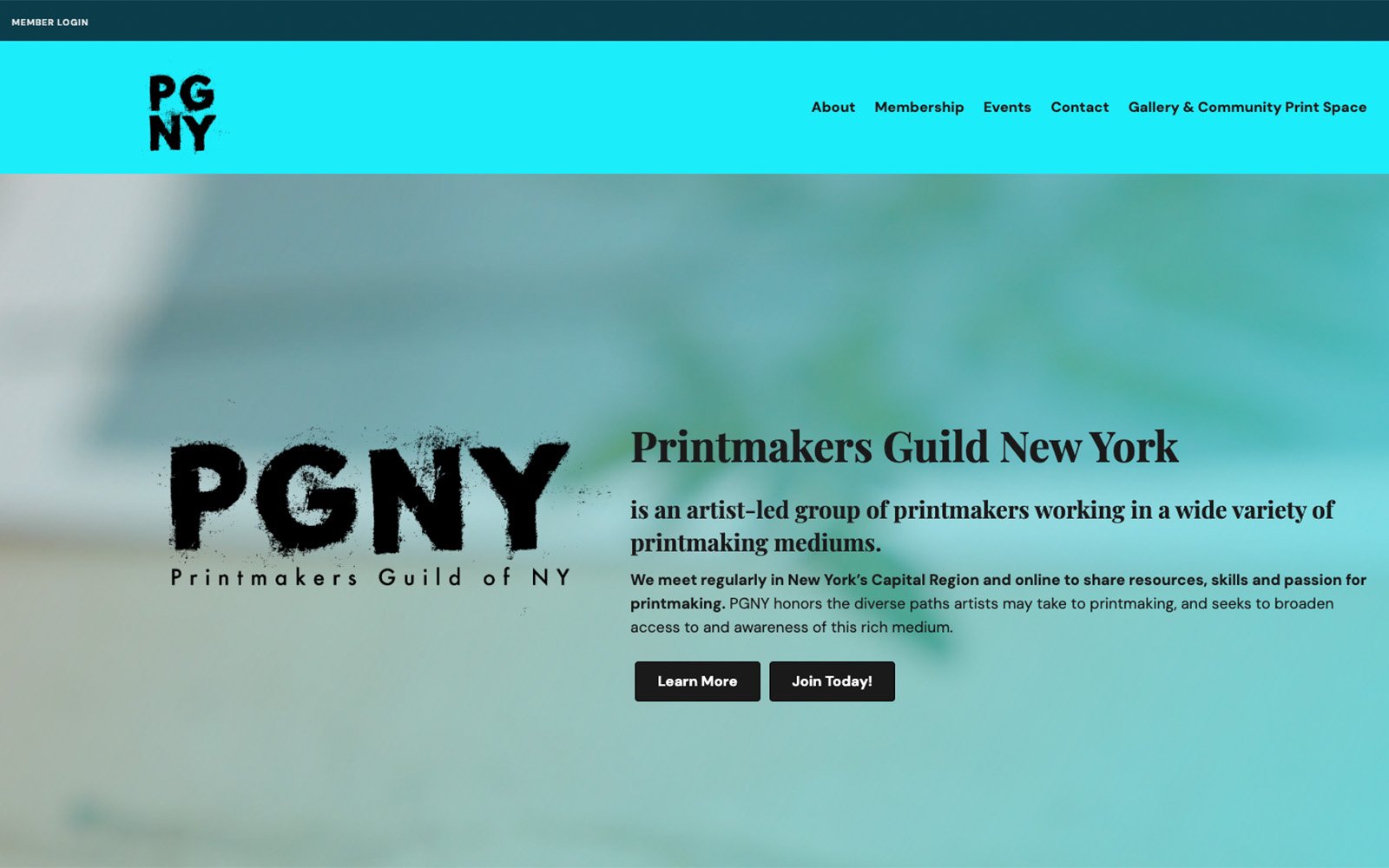 Printmakers Guild NY — site screenshot